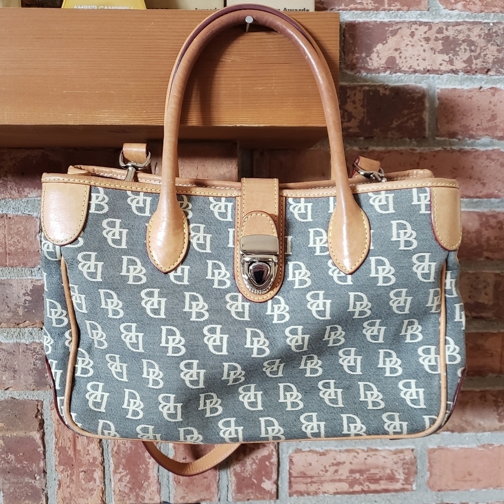 Dooney & Bourke Signature Double Handle Gray Tote